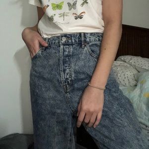 Pacsun Stone Wash Straight-Leg Jeans